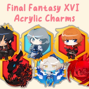 Final Fantasy XVI Acrylic Charm - 2.5 inch (Clive, Joshua, Jill) | FF16