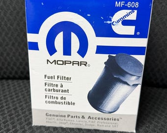 Filtro de combustible diésel turbo Mopar Cummins 6.7L MF-608 (repuesto original)