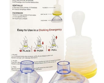 Kit de rescate para asfixia / Herramienta de succión de emergencia con máscaras para adultos y niños