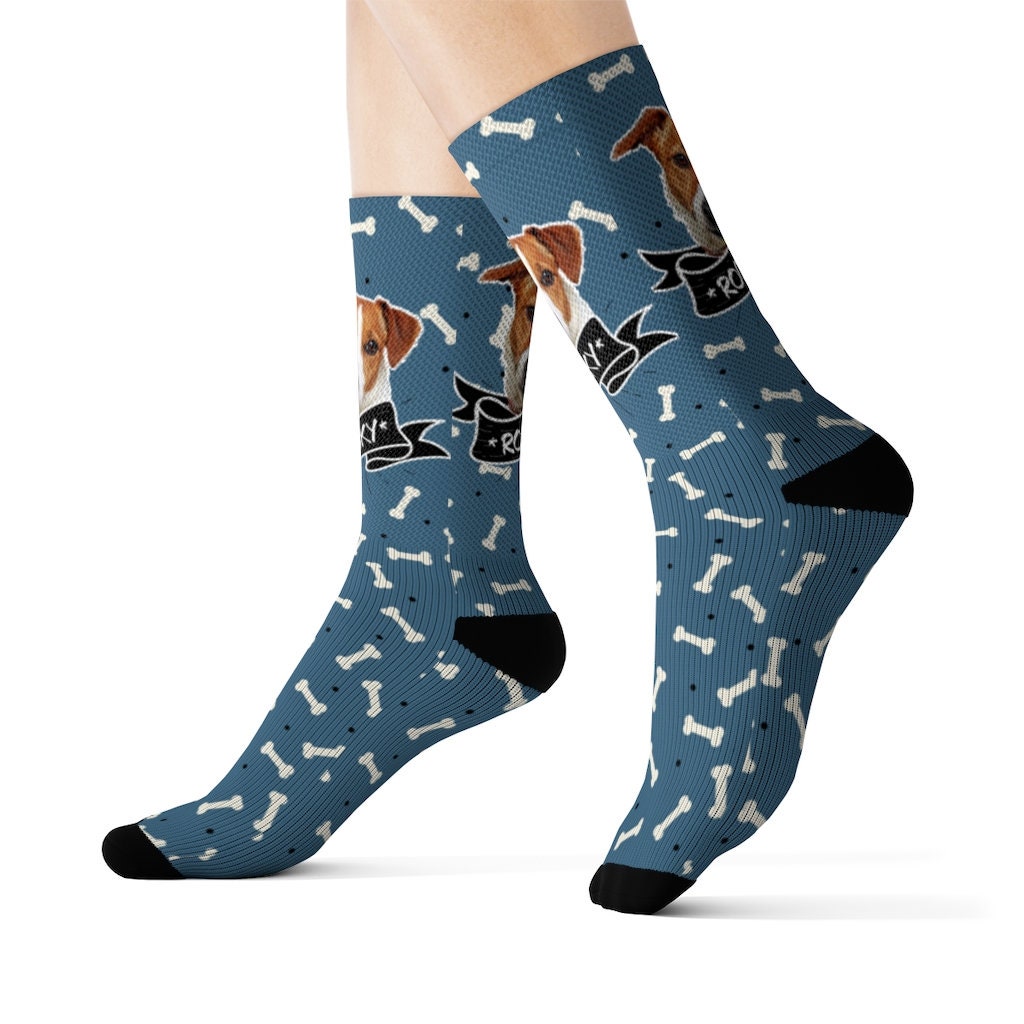 Custom Face Socks Printed Photo Socks Dog Socks Customized | Etsy