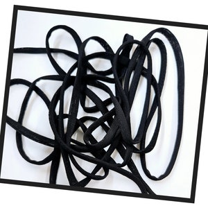 10-20yards black mesh lace spandex fabric hollow cord