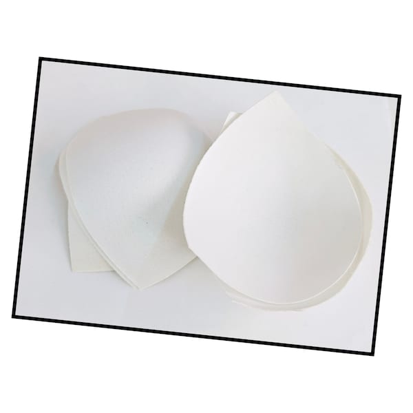 4pairs white very thin bra cups for sewing