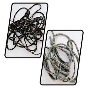 10-20 yards fabric hollow cord