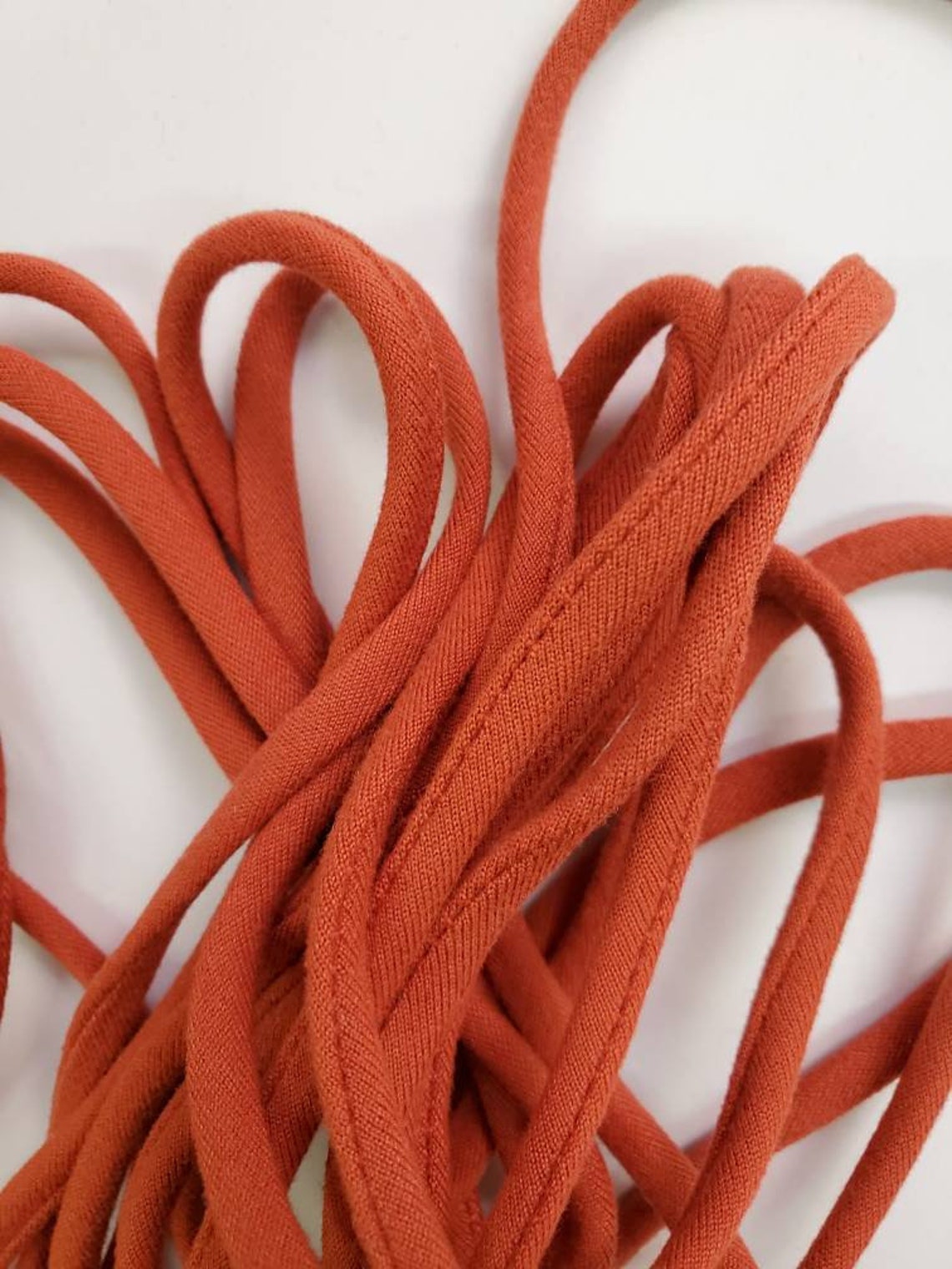 Red fabric spaghetti cord Etsy