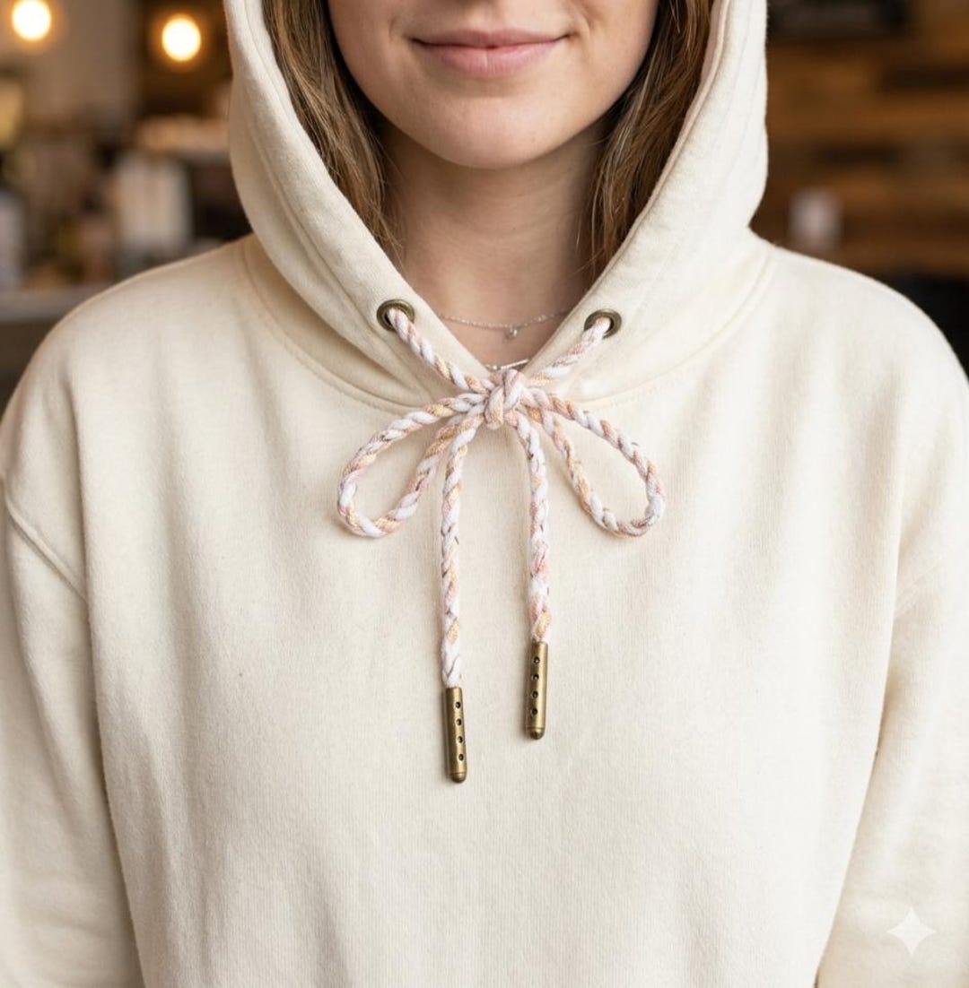 Thick Drawstrings Hand Twisted Fabric Hoodie Drawstrings Replacement – 9 Colors Available ...