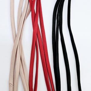 10-20yards shiny polyester spandex fabric hollow cord