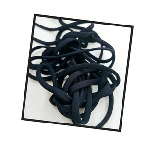 10-20yards navy polyester fabric hollow cord