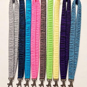 3/8 "-2,5" Jersey Scrunchie Schlüsselband - Schlüsselband aus weichem Stoff, Schlüsselband für Handgelenk oder Hals, Schlüsselband für Lehrer, ästhetisches Accessoires