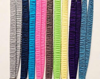 3/8"-1" jersey sleutelkoord van scrunchie – sleutelkoord van zachte stof, leuk pols- of nekkoord, sleutelkoord voor docenten, esthetische accessoires