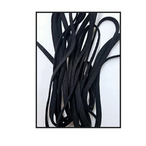 5-20yards black air flow fabric hollow cord