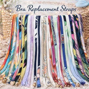 Tirantes de repuesto para sujetador / Tirantes de tela suave / Coloridos y estampados / Cómodos y elegantes