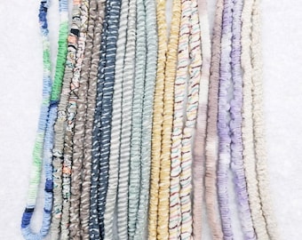 Skinny Scrunchie Lanyard | Handmade Soft Fabric Key Lanyard | Lightweight Everyday Lanyard | Minimal Wristlet keychain