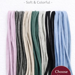 Jersey fabric |Soft Fabric Tie Cord| Sweatpants drawstring replacement| Multi-Purpose Fabric Cord | Hoodie / Mask / Bag Replacement Cord