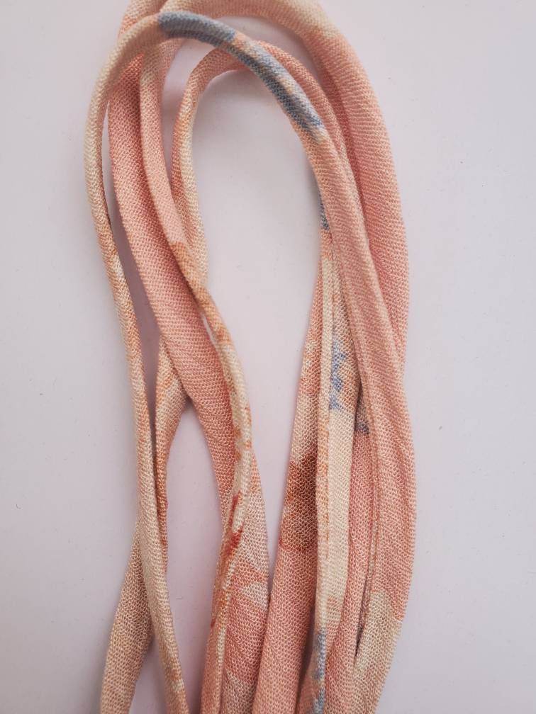 510 yards mint and mauve fabric spaghetti strap cord Etsy