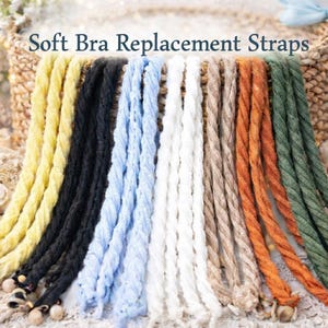 Soft Bra Replacement Straps | Fabric Bra Straps Replacement | Comfortable & Stylish | Multiple Colors