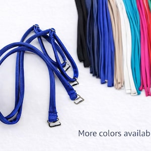 Spandex Detachable bra Straps,1/4" Wide Removable Bra Straps,stretchy fabric strap