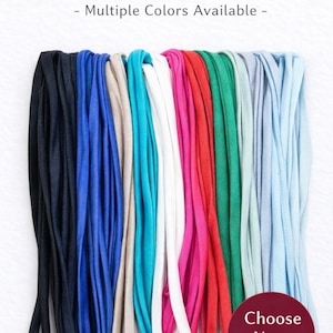 Spandextygsnöre, tunn spaghettibandsnöre för baddräkt och bikiniband, sömnadsnöre, armbandsnöre, gör-det-själv-snöre med subtil glans