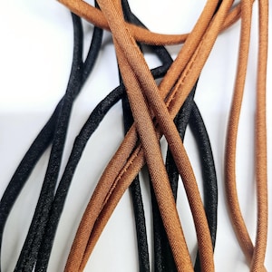 5-10 yards polyester spandex spaghetti strap/bracelet necklace /jewelry making/crochet / Rust fabric cord