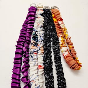 Limited quantity/ Handmade scrunchie lanyard/ Crossbody phone strap / Wristlet Scrunchie keyfob