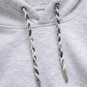 Handgedrehter Stoff Hoodie Kordel Ersatz - 9 Farben erhältlich, Stoffkordel, Benutzerdefinierte Hoodie Spitze, Einzigartige Kordel 1tlg