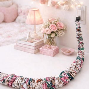 Fabric Lamp Cord Cover – Cozy Cable Wrap for Neutral Home Decor, Decorative Cord Organizer