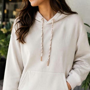 Twisted & Braided Hoodie Drawstrings | Handmade Fabric Hoodie Laces | Replacement Hoodie Strings | Custom Hoodie Cord