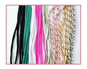 Handmade fabric shoelaces 1pair