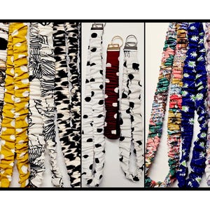 Limited quantity / Handmade scrunchie lanyard/ Wristlet keychain  / Crossbody lanyard keyfob