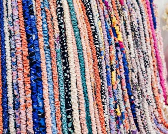 Superskinny sleutelkoord met scrunchie|Handsfree | Sleutelkoord voor elke dag | Draagkoord als sieraden, minimaal lichtgewicht | Sleutelhanger met polsbandje