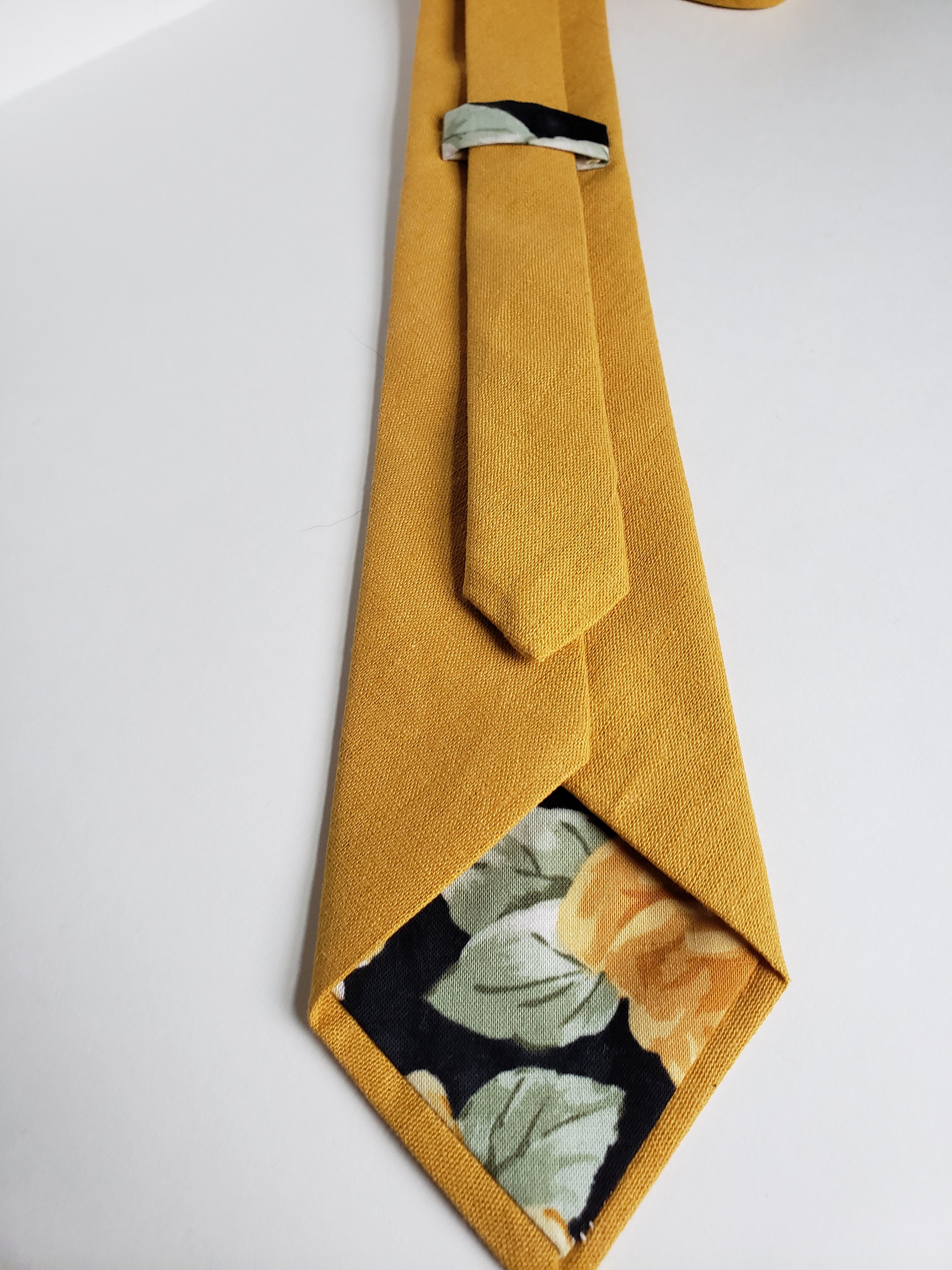 NATE Mustard Tie Handmade Tie Father's Day Gift | Etsy