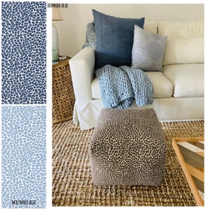 Printed online fabric ottoman