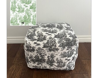 Toile Pouf - Etsy