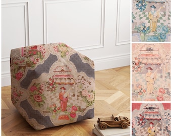 Toile Pouf - Etsy