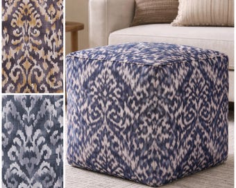 Puf otomano Ikat de Magnolia Home: funda lavable