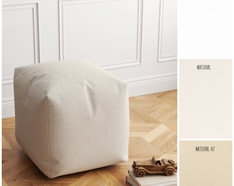 Neutral Pouf insert, square pouf insert, Pouf filler insert