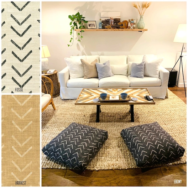 Yellow Floor Pillow Etsy