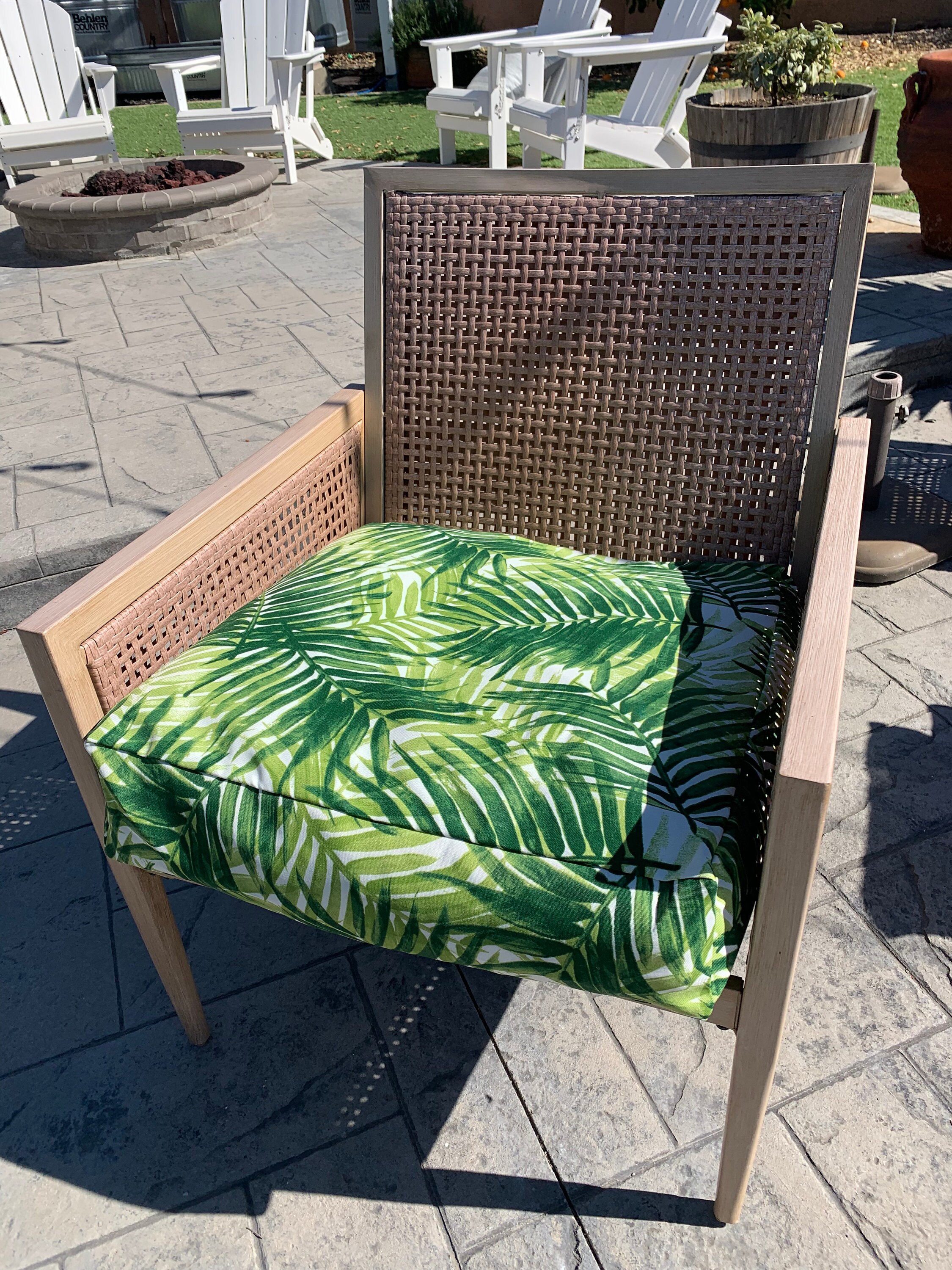 Outdoor Cushion Covers Tropical Outdoor Cushion Green Etsy