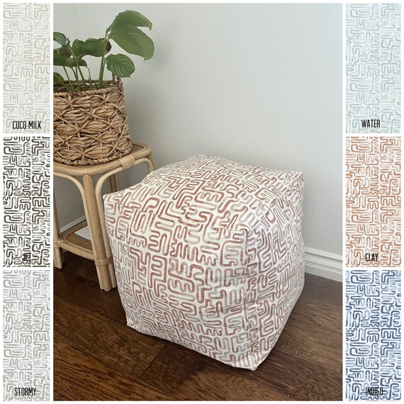 Rust 2024 colored ottoman
