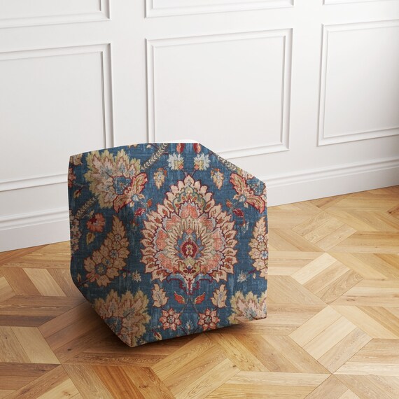 Floral sale pouf ottoman