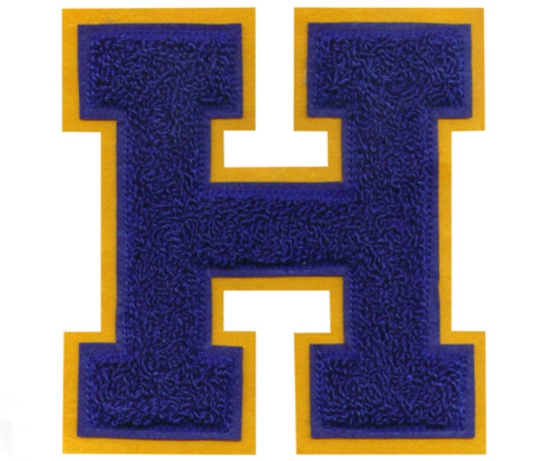 Your Choice of one 6 A-Z Chenille Letter Choice of TOP and BOTTOM FELT colors These are traditional chenille. Pictures are examples
