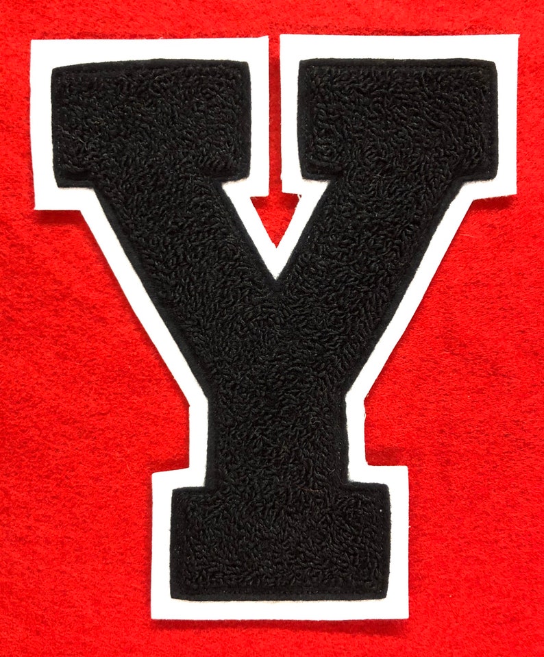 Your Choice of one 6 A-Z Chenille Letter Choice of TOP and BOTTOM FELT colors These are traditional chenille. Pictures are examples