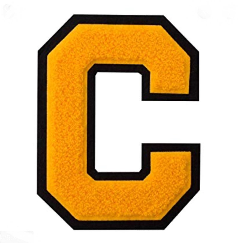 Your Choice of one 6 A-Z Chenille Letter Choice of TOP and BOTTOM FELT colors These are traditional chenille. Pictures are examples