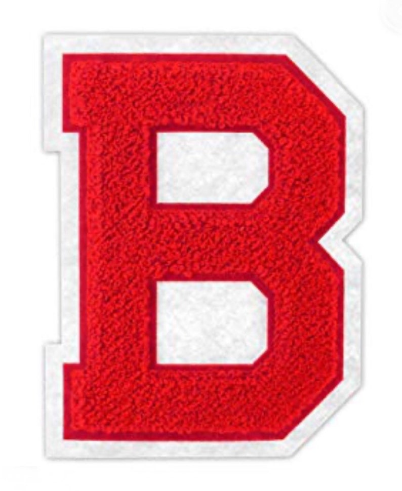 Your Choice of one 6 A-Z Chenille Letter Choice of TOP and BOTTOM FELT colors These are traditional chenille. Pictures are examples