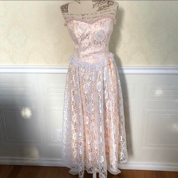 white strapless evening gown
