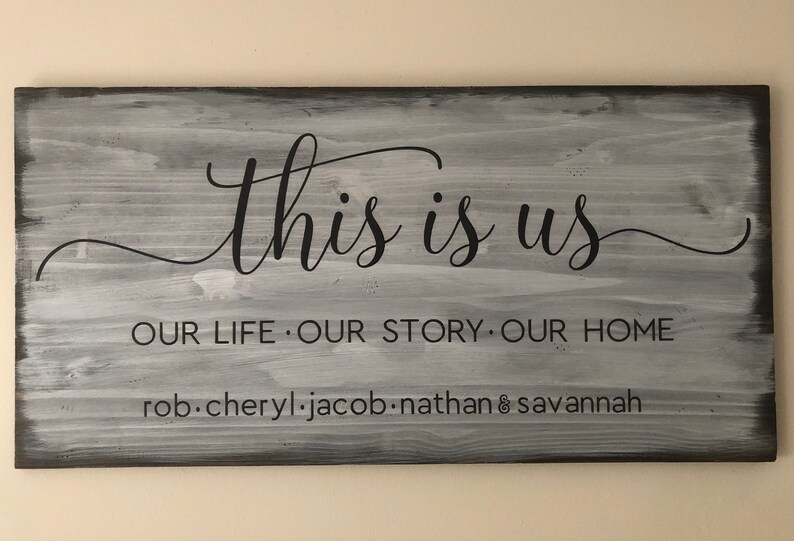 Custom this is Us Family Sign - Etsy