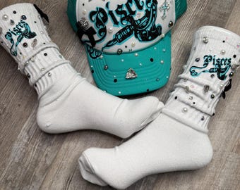 Customizable Zodiac Trucker Hat and Socks Set