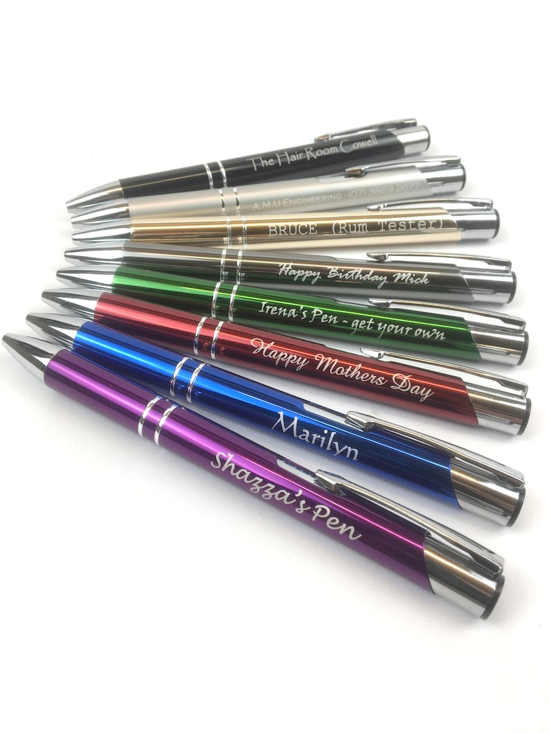 Personalised Engraved Pen Custom Engraved Pen Business Pens Etsy
