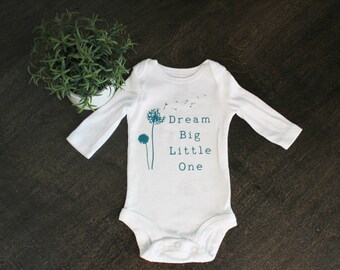 Dandelion Graphic Newborn Baby Long Sleeve Bodysuit Romper Infant Summer Clothing