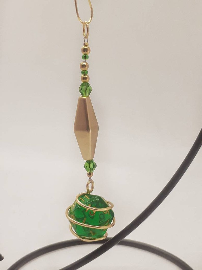 D20 Dice Ornament Beaded DND Christmas Decorations Nerd Tree Etsy