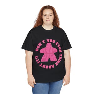 Board Game Enthusiast Tee, Unisex T-Shirt for Game Night, Conventions, Pink Meeple, Pink Player, Everyday Fashion Choice, Gamer Shirt